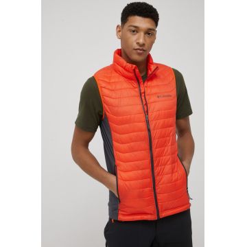 Columbia vestă sport Powder Pass culoarea portocaliu, de tranziție 1842414 Columbia vestă sport Powder Pass culoarea portocaliu, de tranziție 1842414