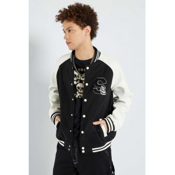 Jacheta bomber cu maneci raglan