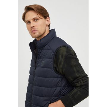 Marc O'Polo vesta barbati, culoarea albastru marin, de tranzitie Marc O'Polo vesta barbati, culoarea albastru marin, de tranzitie