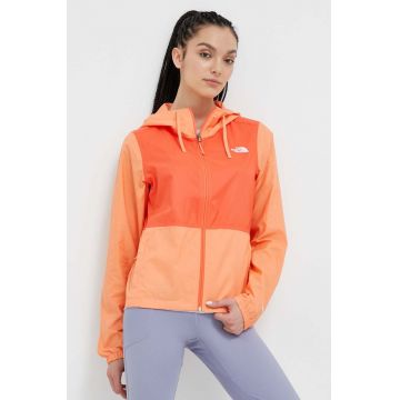 The North Face windbreaker Cyclone 3 culoarea portocaliu, de tranzitie