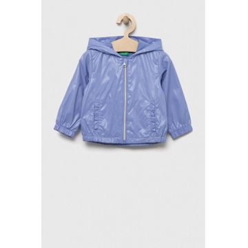 United Colors of Benetton geaca copii culoarea violet