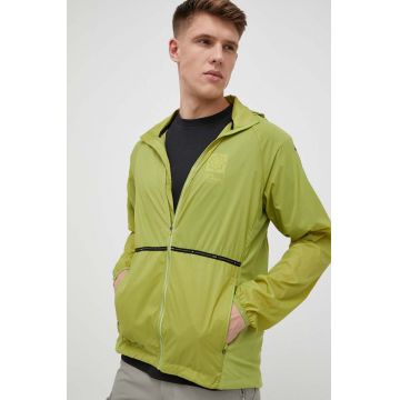 4F jachetă de alergare culoarea verde