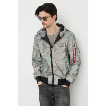 Alpha Industries geacă barbati, culoarea verde, de tranzitie 126138RC.408-WdlCamo65