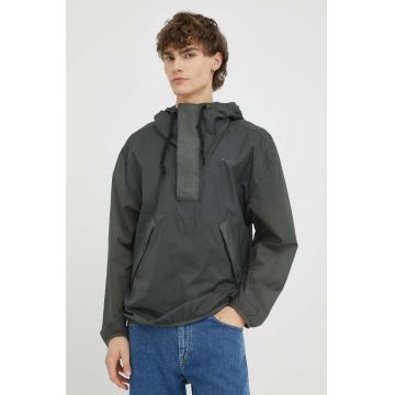 G-Star Raw geaca barbati, culoarea verde, de tranzitie, oversize