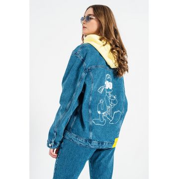 Jacheta supradimensionata de denim KL X Disney