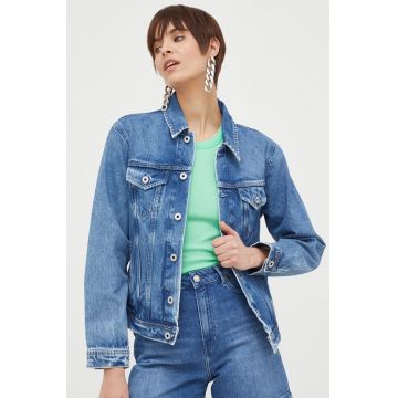 Pepe Jeans geaca jeans femei, de tranzitie