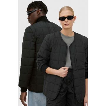 Rains geacă 18170 Liner Jacket culoarea negru, de tranzitie 18170.01-01Black