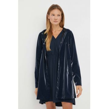 Rains geaca de ploaie 18050 A-line W Jacket femei, culoarea albastru marin, de tranzitie