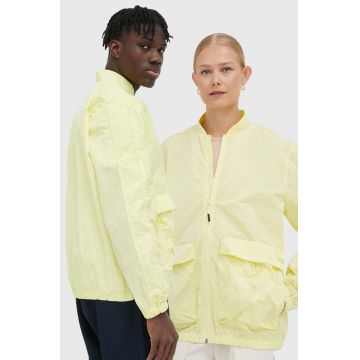 Rains geaca de ploaie 18960 Bomber Jacket culoarea galben, de tranzitie