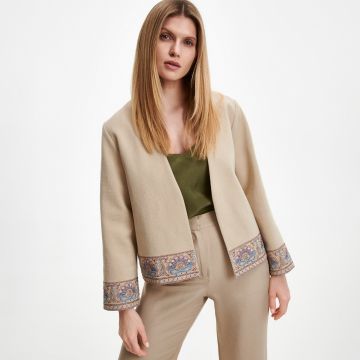 Reserved - Blazer cu broderie - Multicolor Reserved - Blazer cu broderie - Multicolor