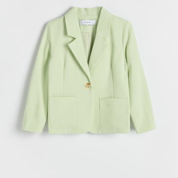 Reserved - Blazer cu buzunare - Verde