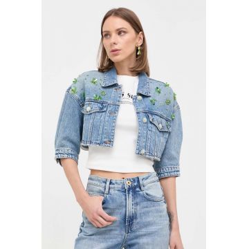 Miss Sixty geaca jeans femei, de tranzitie, oversize