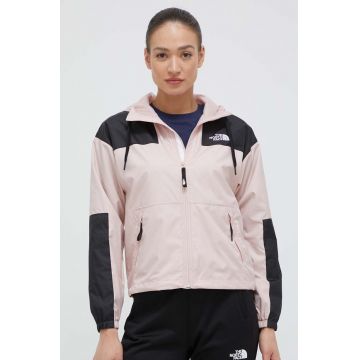 The North Face geaca de ploaie SHERU JACKET femei, culoarea roz, de tranzitie