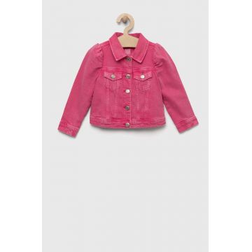 GAP geaca de blugi pentru copii culoarea roz