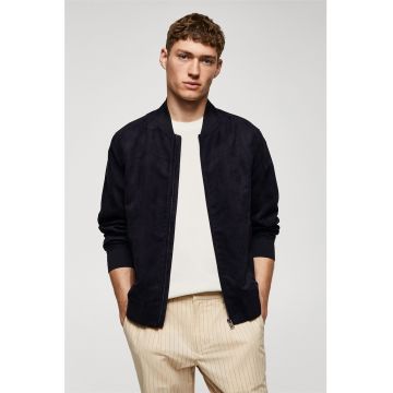 Jacheta bomber de piele intoarsa sintetica Bero