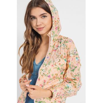 Jacheta slim fit cu gluga - pentru fitness