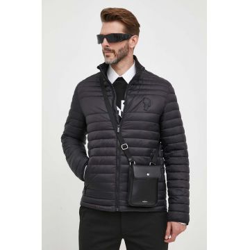 Karl Lagerfeld geaca barbati, culoarea negru, de tranzitie