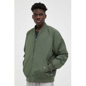 Levi's geaca bomber barbati, culoarea verde, de tranzitie