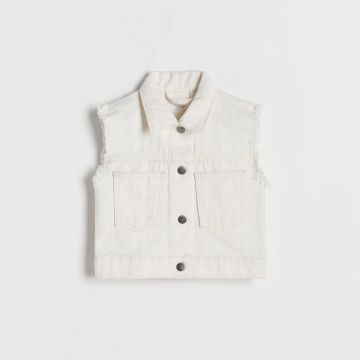 Reserved - Girls` vest - Ivory
