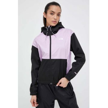 The North Face windbreaker Farside culoarea violet, de tranzitie