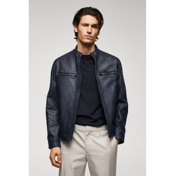 Jacheta slim fit de piele ecologica Joseno