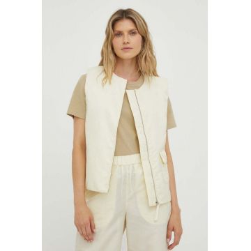 Lovechild vesta femei, culoarea bej, de tranzitie