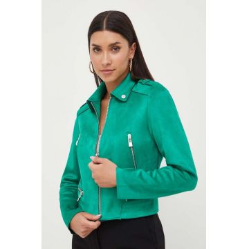 Morgan geaca femei, culoarea verde, de tranzitie