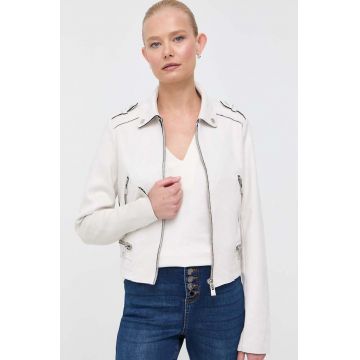 Morgan geaca ramones femei, culoarea bej, de tranzitie