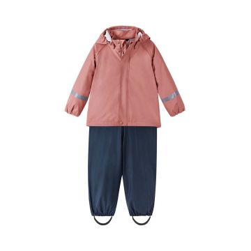 Reima jachetă și pantaloni pentru copii culoarea portocaliu