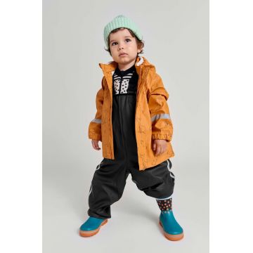 Reima jachetă și pantaloni pentru copii Moomin Plask culoarea portocaliu