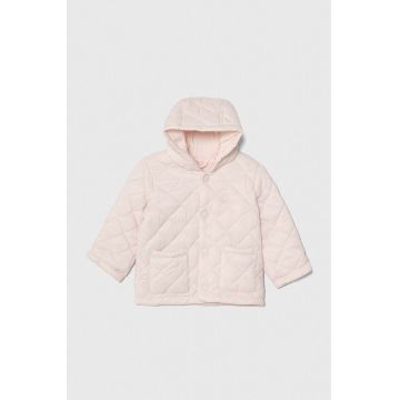 United Colors of Benetton geaca bebe culoarea roz