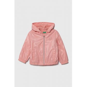 United Colors of Benetton geaca copii culoarea roz