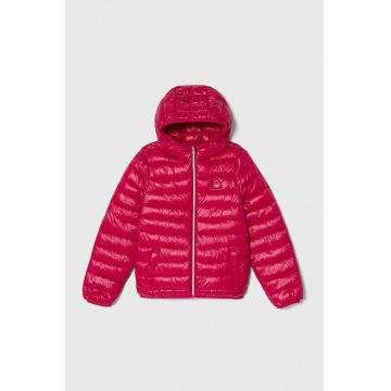 United Colors of Benetton geaca copii culoarea violet