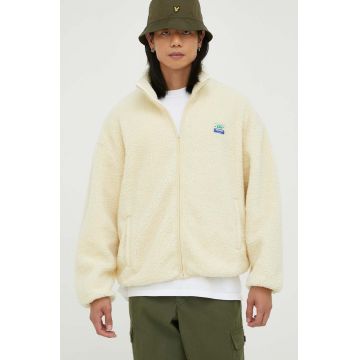American Vintage geaca barbati, culoarea bej, de tranzitie, oversize