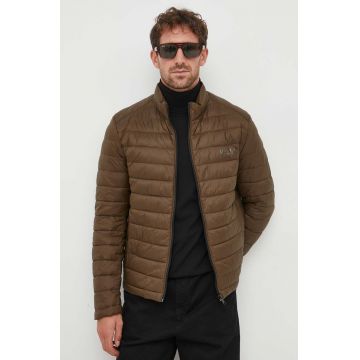 BOSS geaca barbati, culoarea negru, de tranzitie