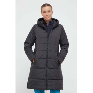 Jack Wolfskin geaca femei, culoarea negru, de iarna