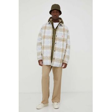 Levi's jacheta de bumbac culoarea bej, de tranzitie