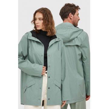 Rains geaca de ploaie 12010 Jackets culoarea verde, de tranzitie