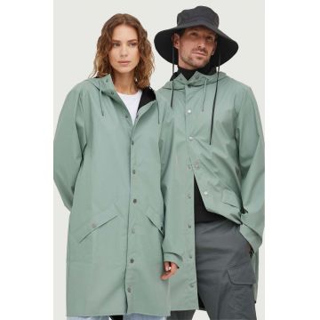 Rains geaca de ploaie 12020 Jackets culoarea verde, de tranzitie