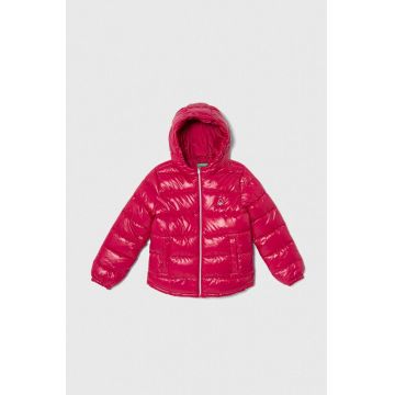 United Colors of Benetton geaca copii culoarea roz