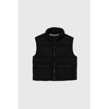 United Colors of Benetton vesta copii culoarea negru