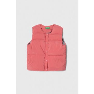 United Colors of Benetton vesta copii culoarea roz