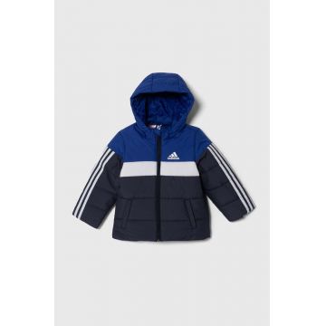 adidas geaca copii culoarea albastru marin