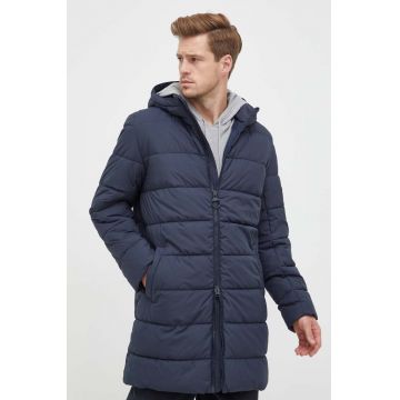 Barbour geaca barbati, culoarea albastru marin, de iarna