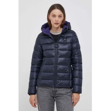 Blauer geaca femei, culoarea albastru marin, de iarna