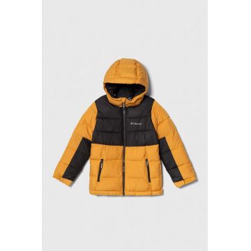 Columbia geaca copii U Pike Lake II Hdd Jacke culoarea galben