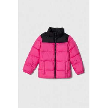 Columbia geaca copii U Puffect Jacket culoarea roz