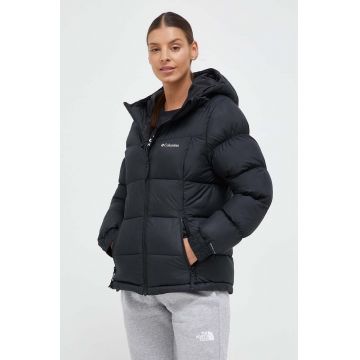 Columbia geaca femei, culoarea negru, de iarna