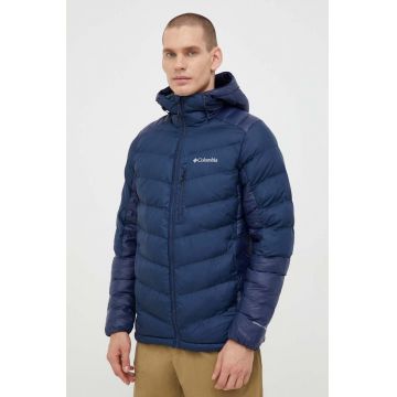 Columbia geacă sport Labyrinth Loop Hooded Jacket culoarea bleumarin, de iarnă 1957343