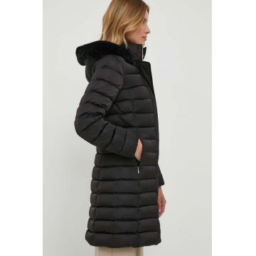 Geox geaca de puf femei, culoarea negru, de iarna
